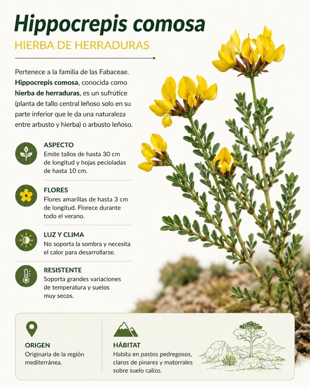 fruto de la Hippocrepis comosa